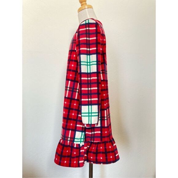 GYMBORee Girls 5/6 Christmas Plaid Flannel Nightgown BUY 2 GET 1 FREE - Picture 2 of 5